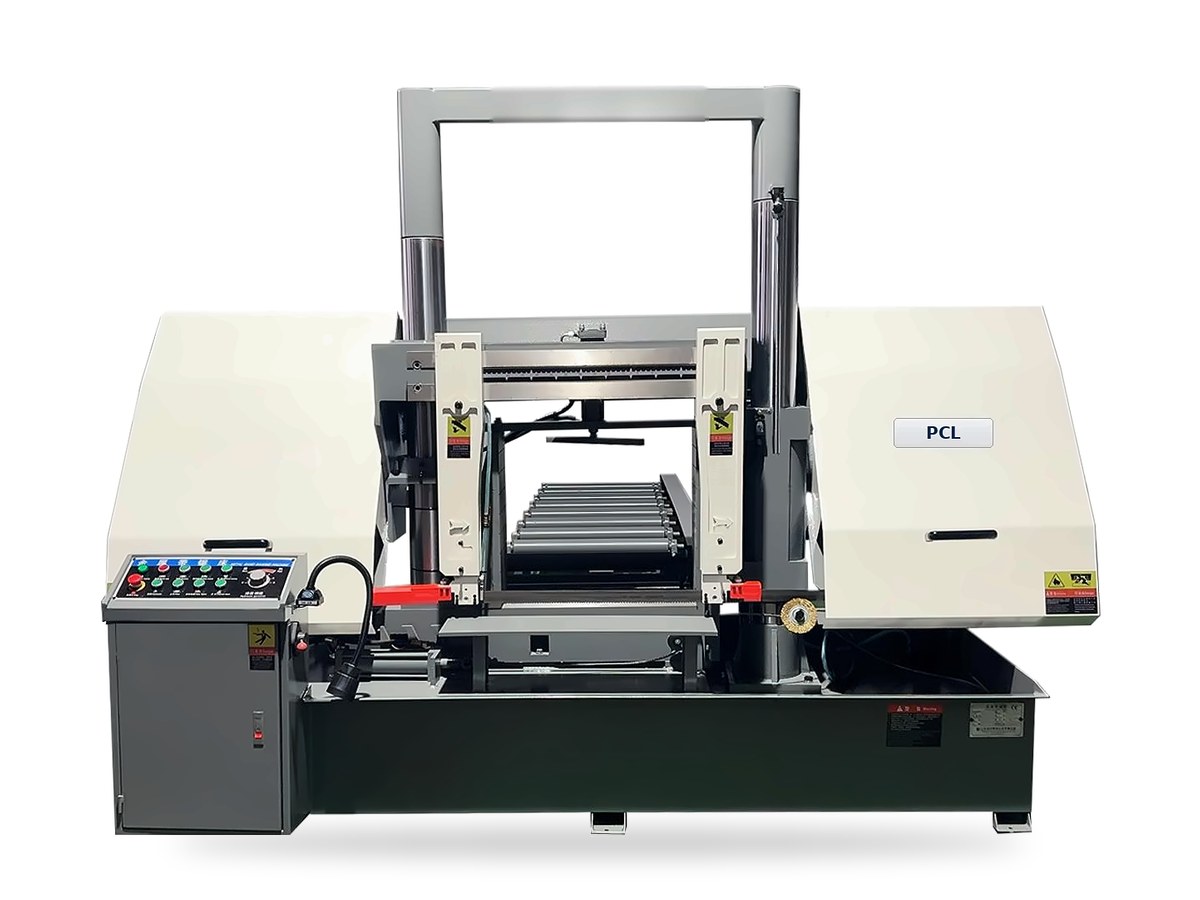 PCL double-column band saw with gantry frame