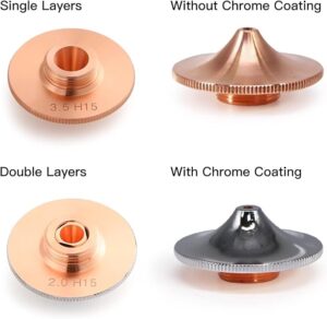 Raytools Nozzle Holder / Connector for Fiber Laser Cutting - M14 Thread, Gold-Plated Contact Compatible with Raytools
